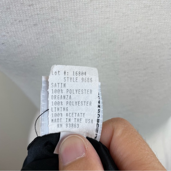 Alvina Valenta Maids New York Solid Black Sweetheart Dress Women Size 10 - Picture 7 of 8